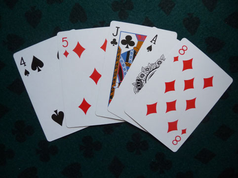 cartes poker fermé