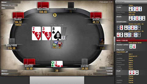 table poker winamax